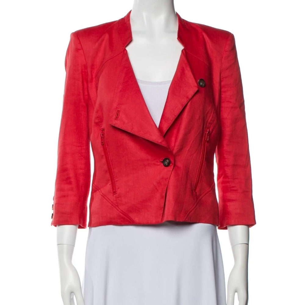 NWT- Helmut Lang Bright Orange Blazer - Classic Tailored Design
